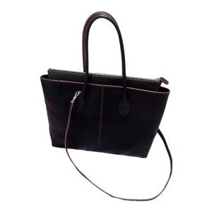Siso Womens Italian Black Leather Shoulder bag/Crossbody
